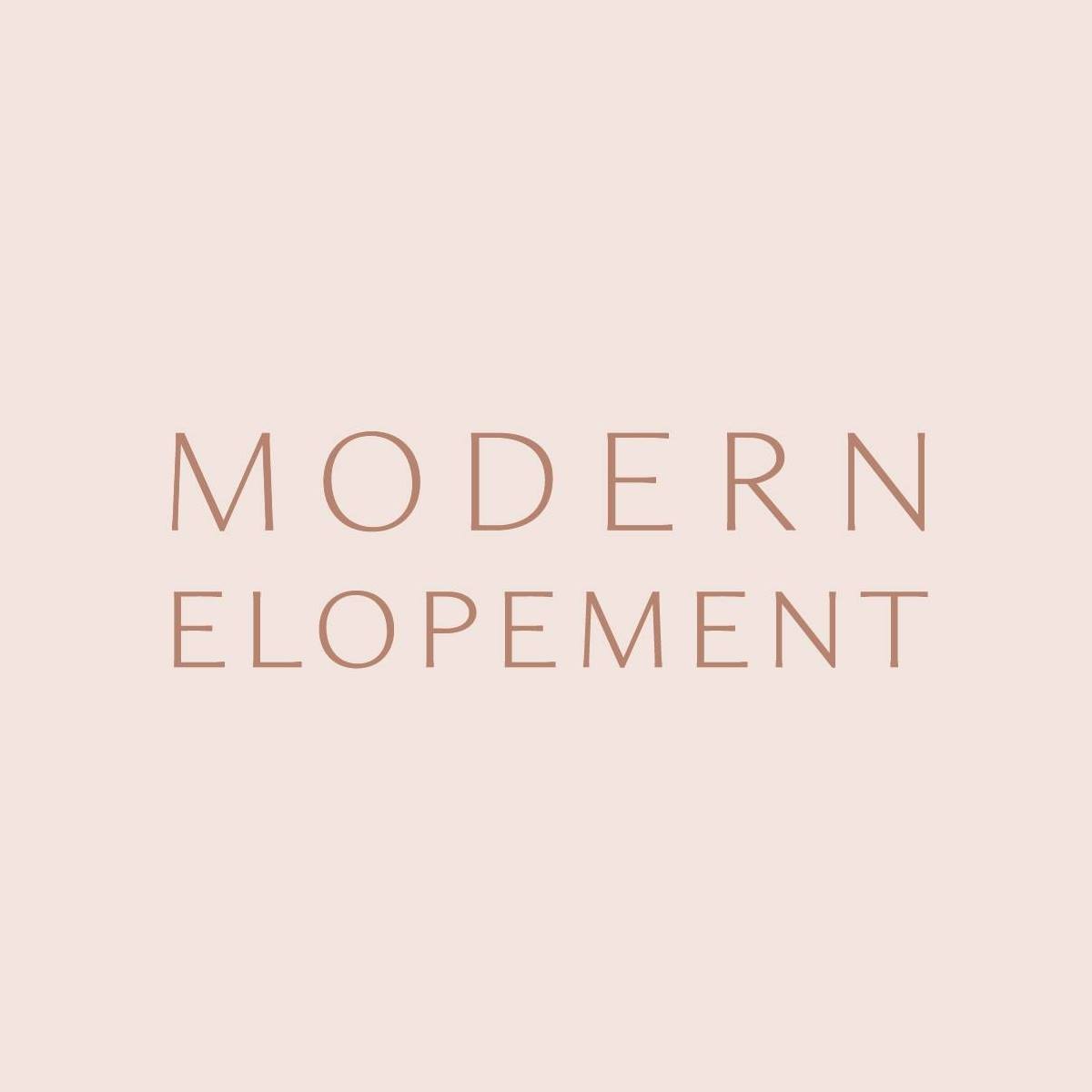 Modern Elopement logo
