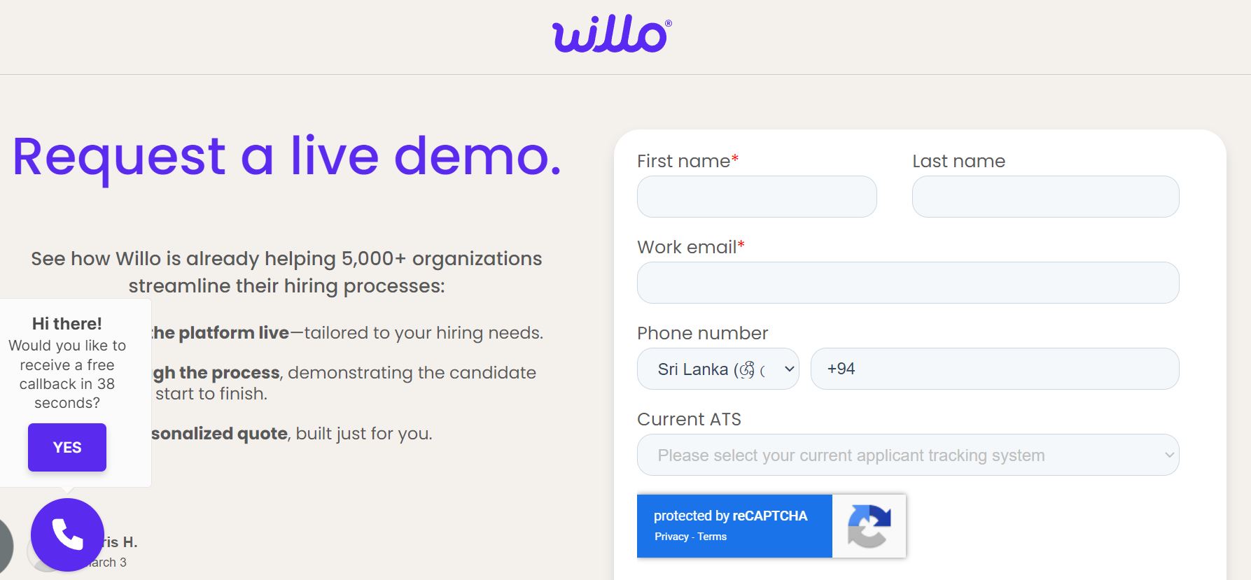 Willo screenshot